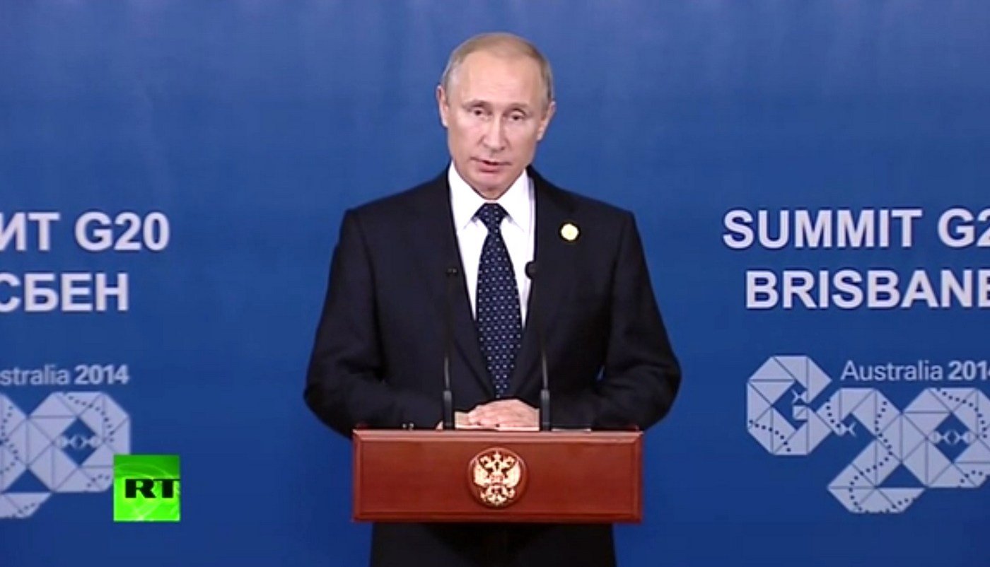 Пресс-конференция Владимира Путина на саммите G20